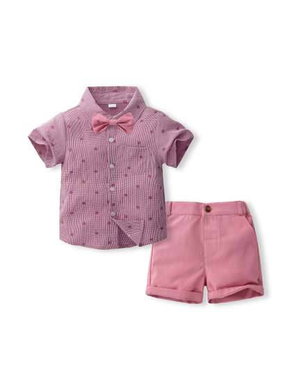 StyleCast x Revolte
                      Boys Checked Shirt with Shorts