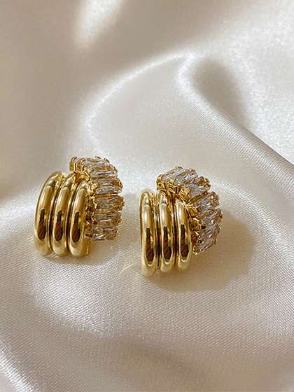 Just Lil Things
                        Artificial Stones Studded Contemporary Shaped
                        Studs