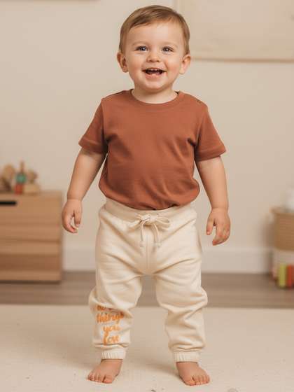 Bontots Infant Girls
                    Organic Cotton Jogger