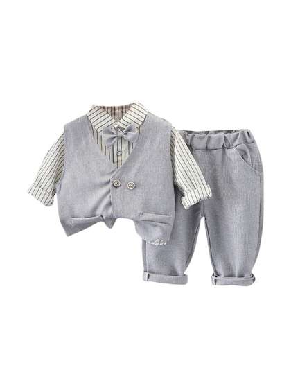 StyleCast x Revolte Boys
                    Striped Shirt With Trousers