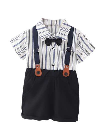 StyleCast x Revolte Boys
                    Striped Shirt With Shorts