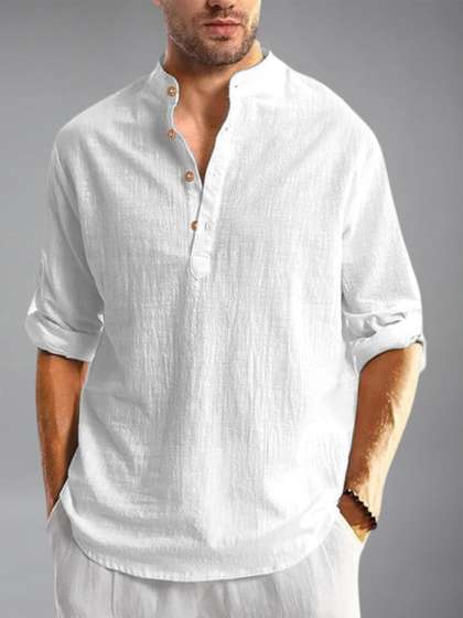 Go Stylish Mandarin
                        Collar Straight Kurta