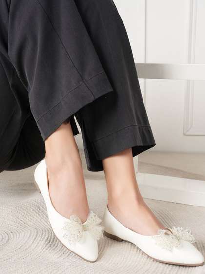 CORSICA Open Toe
                        Flats with Buckles