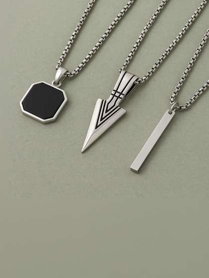 kazare Rhodium-Plated
                    Pendant
