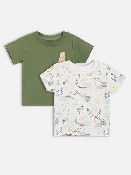 MINI KLUB Boys Pack of 2
                    Half Sleeves T-shirt