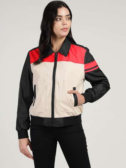 Royal Enfield
                        Colorblocked Spread Collar Long Sleeves Bomber
                        Jacket