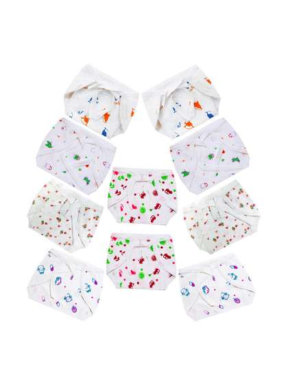 DON CARE Kids Pack Of 10
                    Printed Reusable Cotton Nappy
