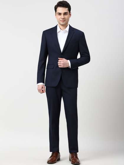 Peter England Elite
                        Slim-Fit Single-Breasted Two-Piece Suit