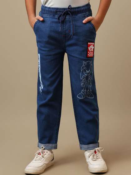 Kids Ville Boys Sonic
                    Modern Printed Mid Rise Joggers