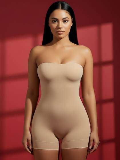 BAESD Strapless
                          Body Shapewear With Double-Layered Gusset