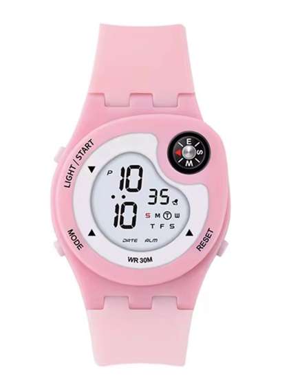 Otage Kids Dial &
                    Straps Digital Multi Function Watch Compass-Pink