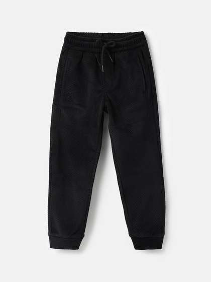 United Colors of
                    Benetton Boys Textured Mid-Rise Regular Fit Joggers
