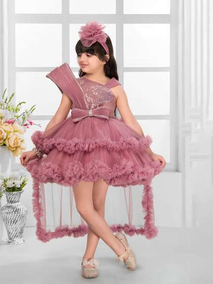 Lagorii Girls
                    Embellished Net Fit & Flare Dress
