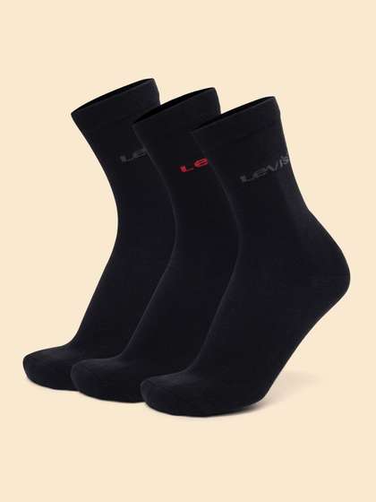 Levis Men Pack Of 3
                    Cotton Stretch Calf Length Socks