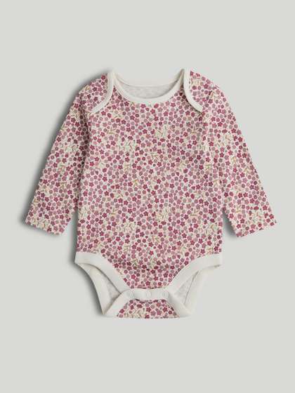 mothercare Girls Pack Of
                    5 Printed Long Sleeve Bodysuit