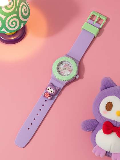 Time Up Kids Printed
                    Dial & Straps Rotating Time-Teaching Analogue
                    Watch BTR-3DNEW-4