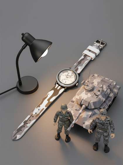 Time Up Military Style
                    Boys Printed Dial & Silicon Straps Analogue
                    Watch BTR-ARMY-11