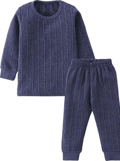 TINY HANDS Infants
                    Striped Round Neck Thermal Set