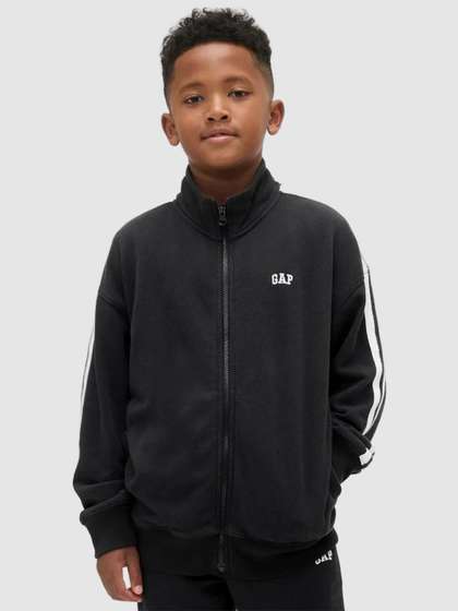 GAP Boys High Neck
                    Striped Front-Open Sweatshirts