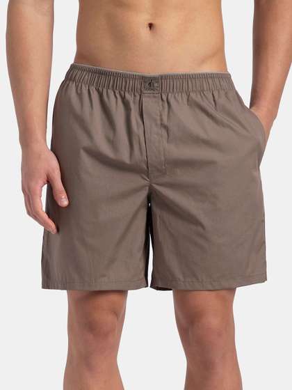 Jockey Super Combed
                        Mercerized Cotton Woven Fabric Boxer -MC10