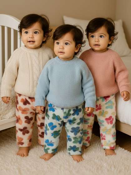 Nicsy 3-Pcs Kids Printed Track Pants