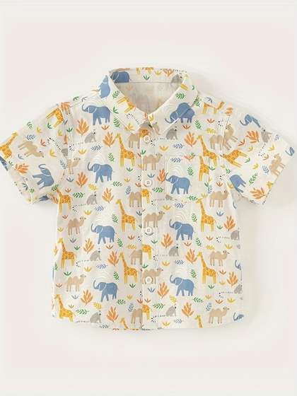 BAESD Boys Printed
                    Casual Shirt