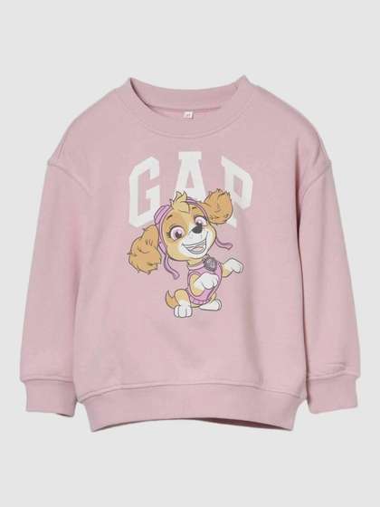 GAP Girls Logo &
                      Paw Patrol Printed Drop-Shoulder Pullover
                      Sweatshirt