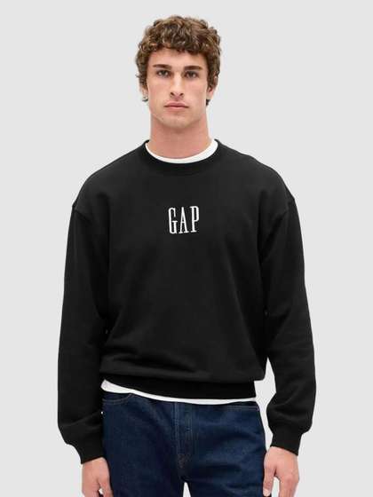 GAP Men's Relaxed
                        Logo Crew Neck Drop-Shoulder Sweatshirt