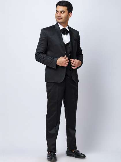 Aesthelia Cotton
                        Single-Breasted Notched Lapel Three Piece Suits