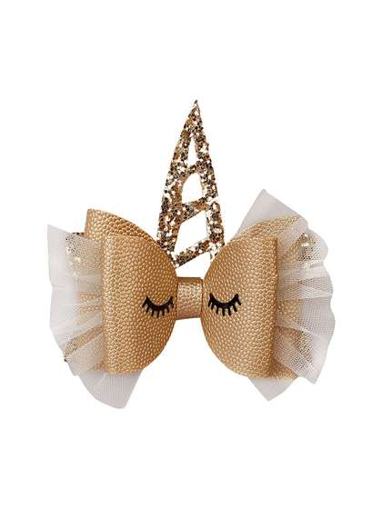 Aye Candy Girls Unicorn
                    Bow Alligator Hair Clip