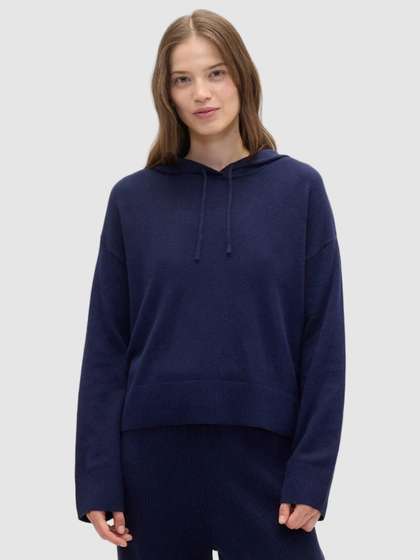 GAP Women
                        Drop-Shoulder Hooded Relaxed Fit Hoodies
                        Pullover