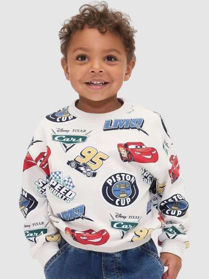 GAP Kids Car's
                    Drop-Shoulder Crew Neck Sweatshirt