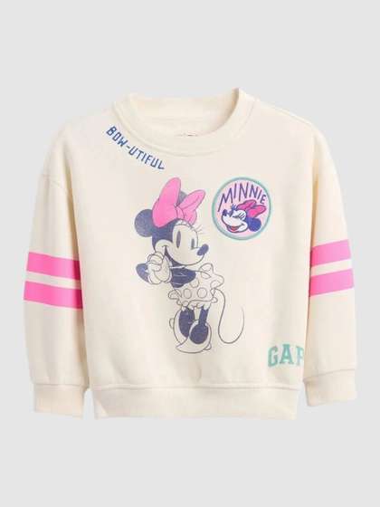 GAP Girls Minnie Mouse
                    Printed Round Neck Sweatshirt