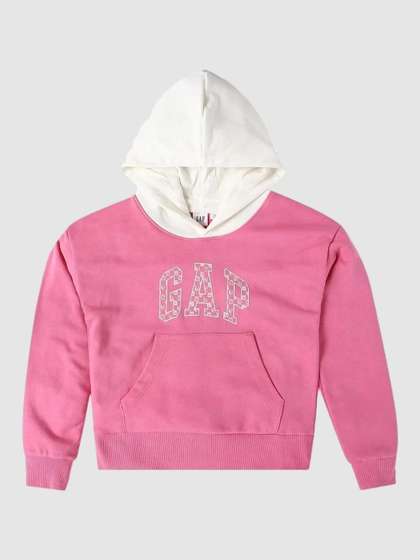 GAP Girls Colorblock
                      Hooded Pullover Sweatshirt