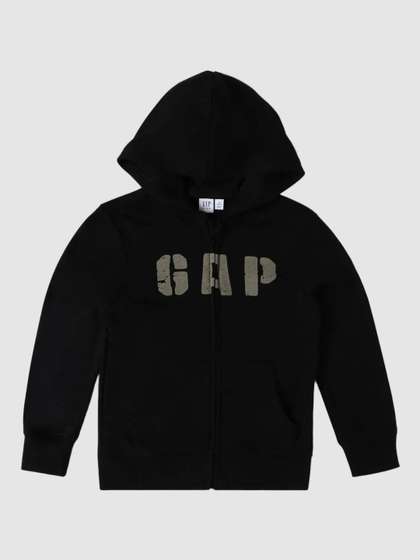 GAP Boys Graphic
                      Zip-Front Hooded Front-Open Sweatshirt