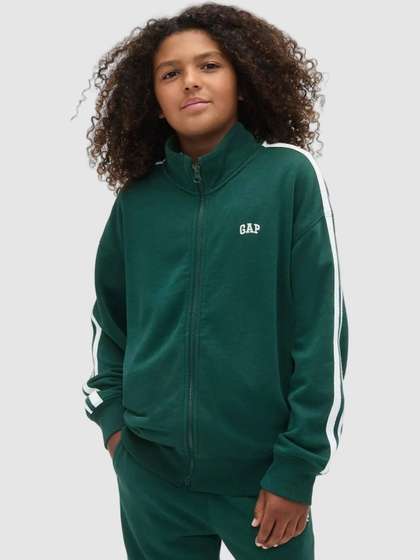 GAP Boys Varsity-Stripes
                    Drop-Shoulder Sporty Jacket