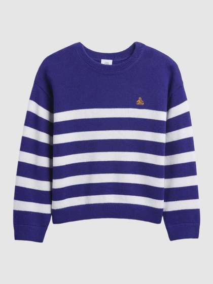 GAP Boys Striped Round
                      Neck Pullover