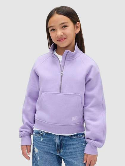 GAP Girls Half-Zip
                    Raglan Sleeve Sweatshirt