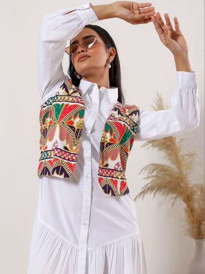 STIL O STITCH Print
                        Ethnic Cotton Jacket