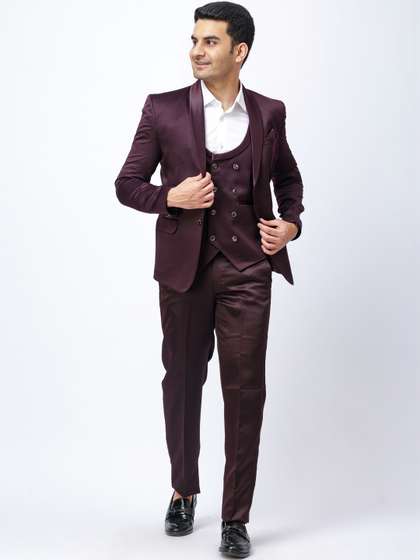 Aesthelia Cotton
                          Single-Breasted Three-Piece Suits