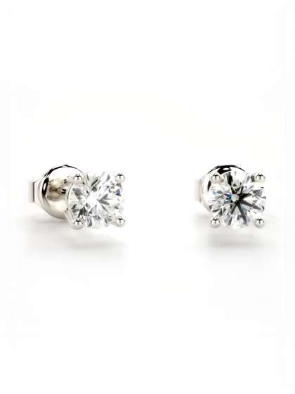 Valanova Sterling
                        Silver Plated With White Gold & Certified
                        Lab Grown Diamond 0.80cts Vse0001r080