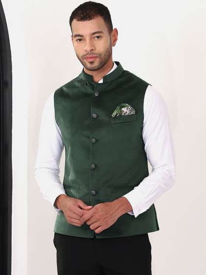 MANQ Velvet Nehru
                        Jackets