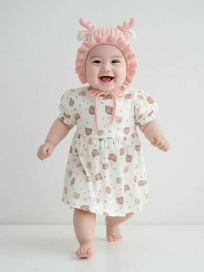 REFFER Kids Self Design
                    Woollen Beanie
