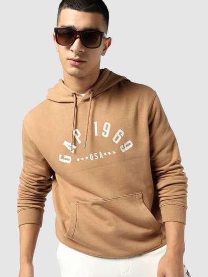GAP Men Logo Printed
                        Hooded Sweatshirt