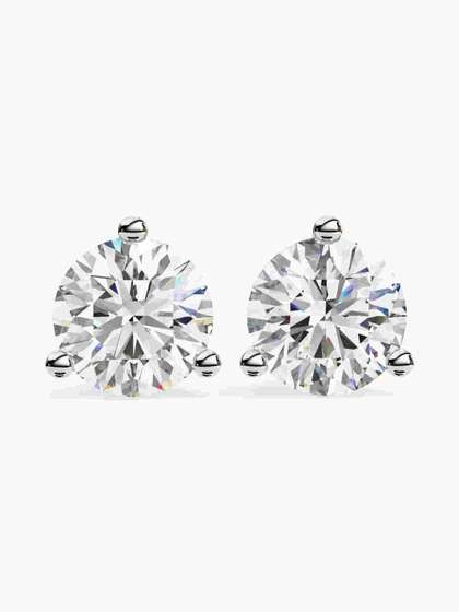 Valanova Sterling
                        Silver Plated With White Gold & Certified
                        Lab Grown Diamond 1.00cts Vse0002r100