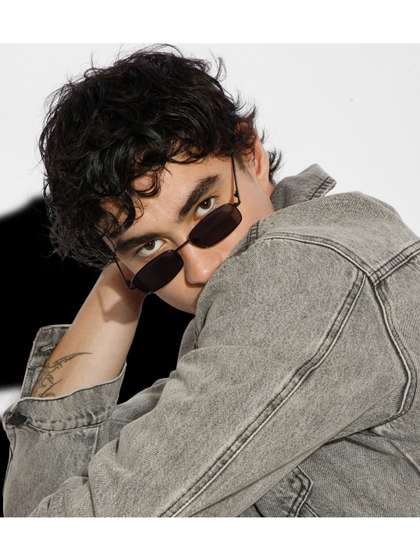 SALTY Men Rectangle
                    Sunglasses With UV Protected Lens