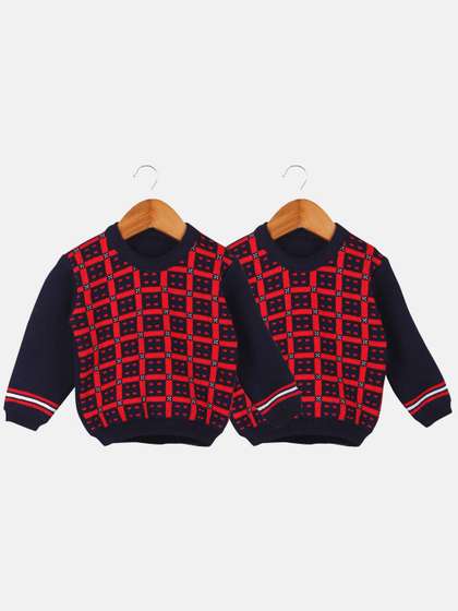 Anixa Baby Boys &
                      Girls Pack Of 2 Winter Woollen Sweater