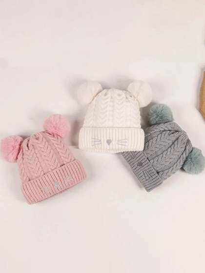 Infispace Kids Woollen
                    Toddler Monkey Cap for Winter With Earflaps &
                    Neck Cover
