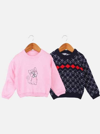 Anixa Baby Boys &
                    Girls Pack Of 2 Winter Woollen Sweater