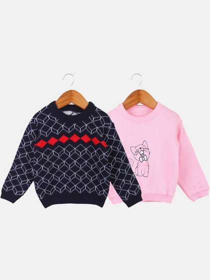 Anixa Baby Boys &
                    Girls Pack Of 2 Winter Woollen Sweater